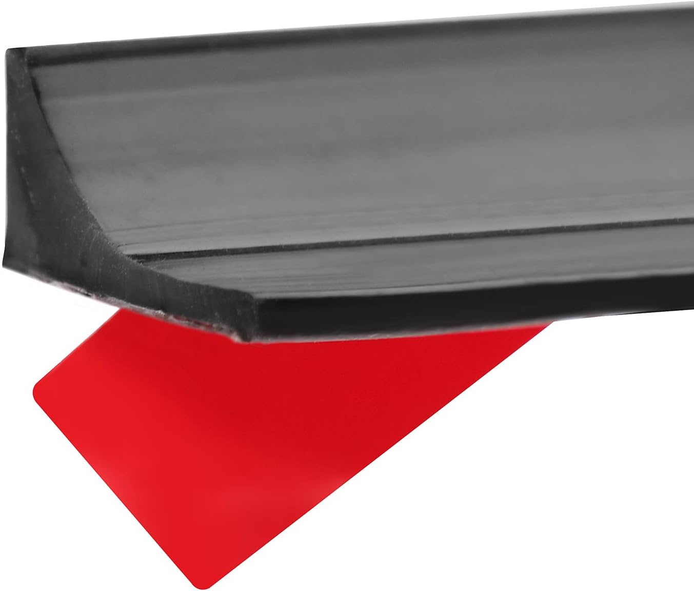 New Collapsible Shower Threshold Water Dam, Self Adhesive Silicone Waterproof Barrier Bathroom and Kitchen Water Strip Dam Shower Guard for Dry And Wet Separation Caulk Seal Strip Edge Trim(Black)Recycled Claim Standard 100