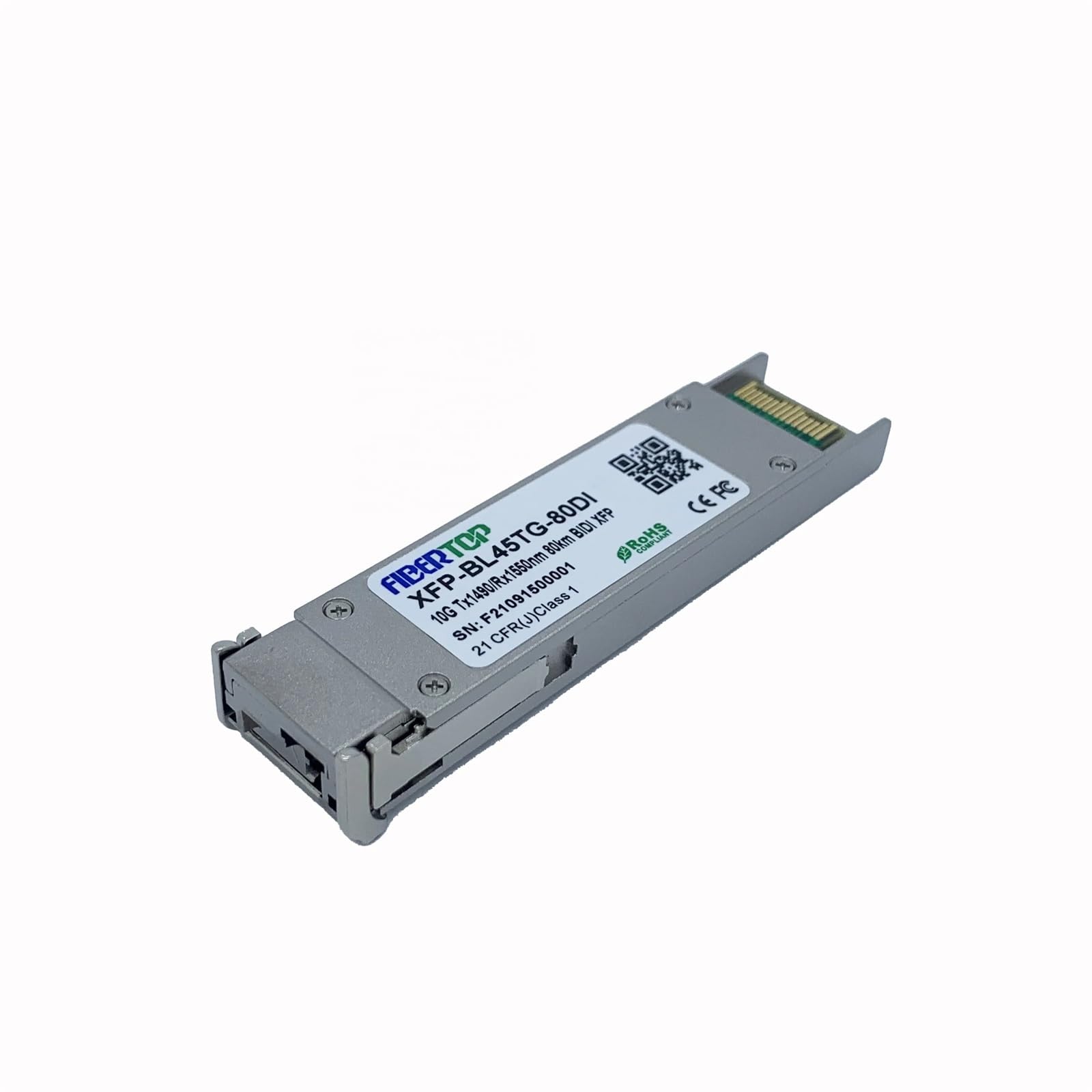 FIBERTOP 10G XFP 1490/1550nm 80 KM LC konwerter światłowodowy na cat6 moduł światłowodowy o doskonałej jakości