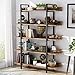 Tribesigns Scaffale per libri Scaffale per scaffali Scaffale in piedi Libreria industriale stabile a 5 livelli con telaio in tubo di ferro per casa, soggiorno, camera da letto, ufficio