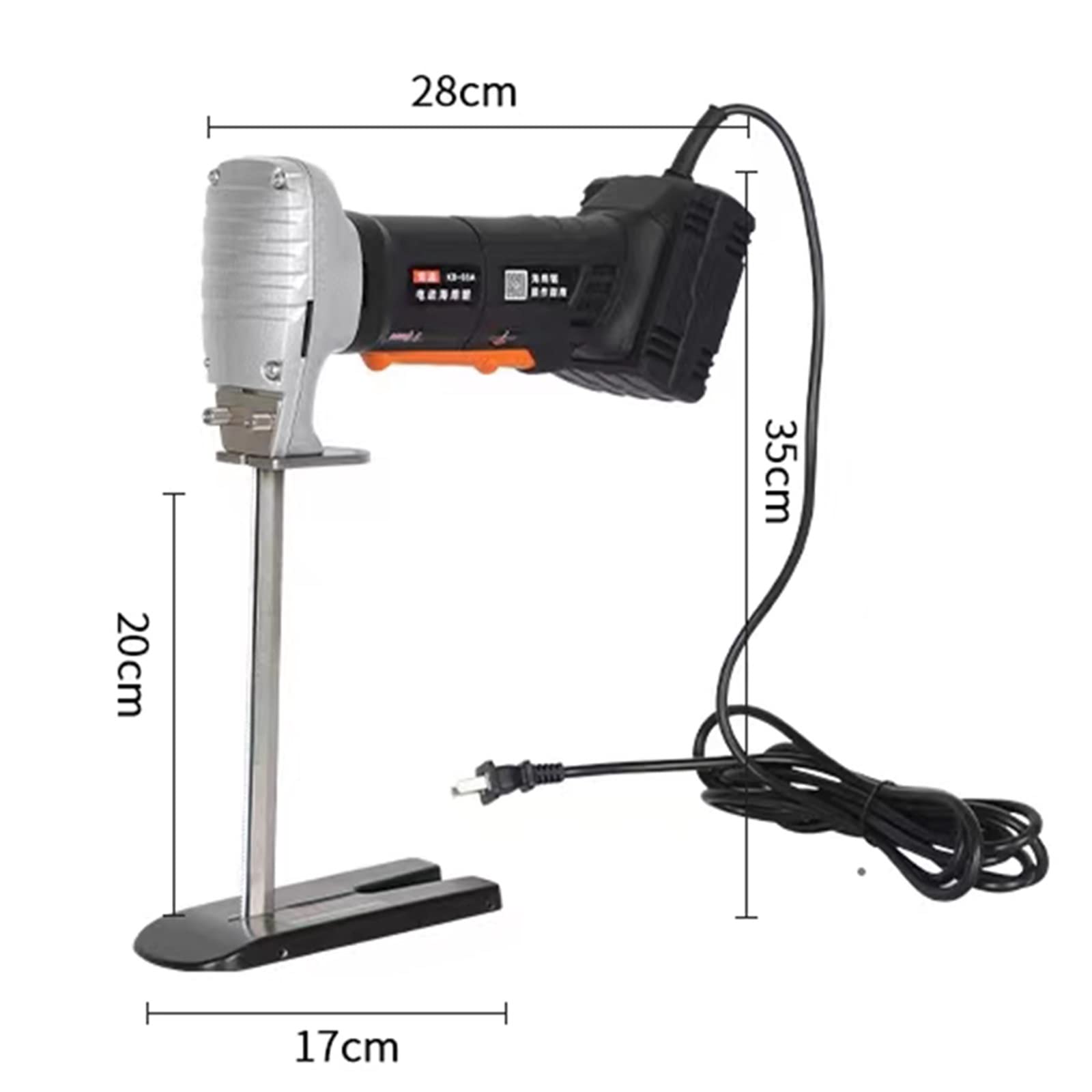 Cortador de esponja sierra eléctrica Sierra corte recíproca goma espuma profesional,Maquinaria eficiente(300mm blade lenth)