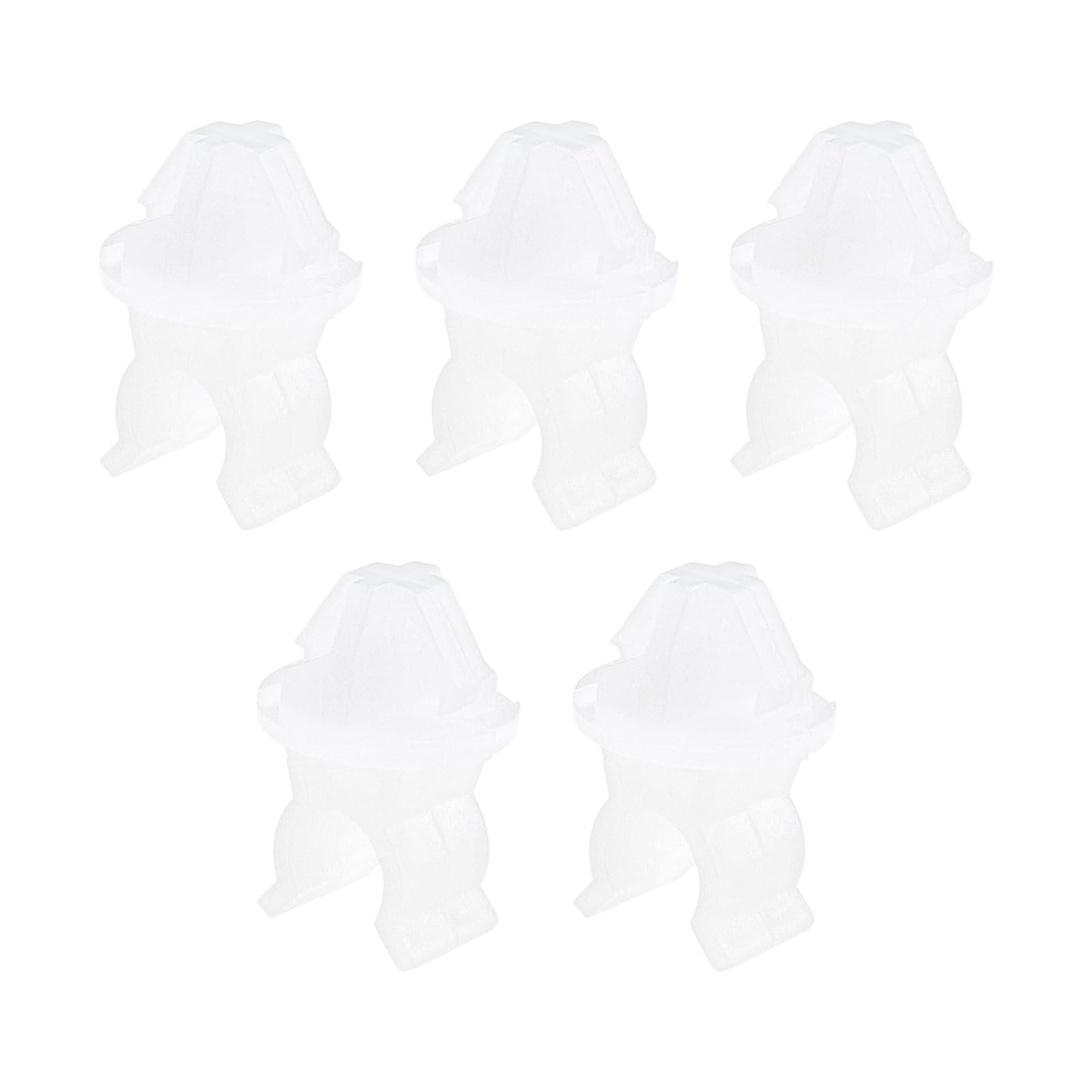 SG Store 5PCS Car Hood Prop Rod Clip MR523317 Automotive Hood Stay Rod Clamp Car Front Hood Support Rod Buckle Compatible with Mitsubishi Lancer White