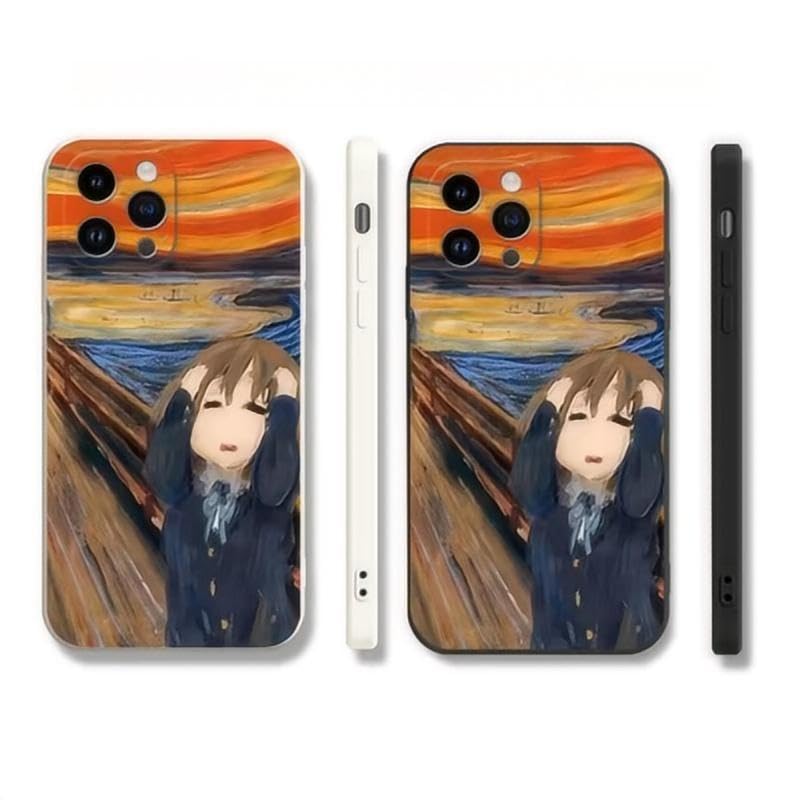 Amazon.co.jp: けいおん スマホケース 平沢唯 ムンクの世界:魂を叫ぶ