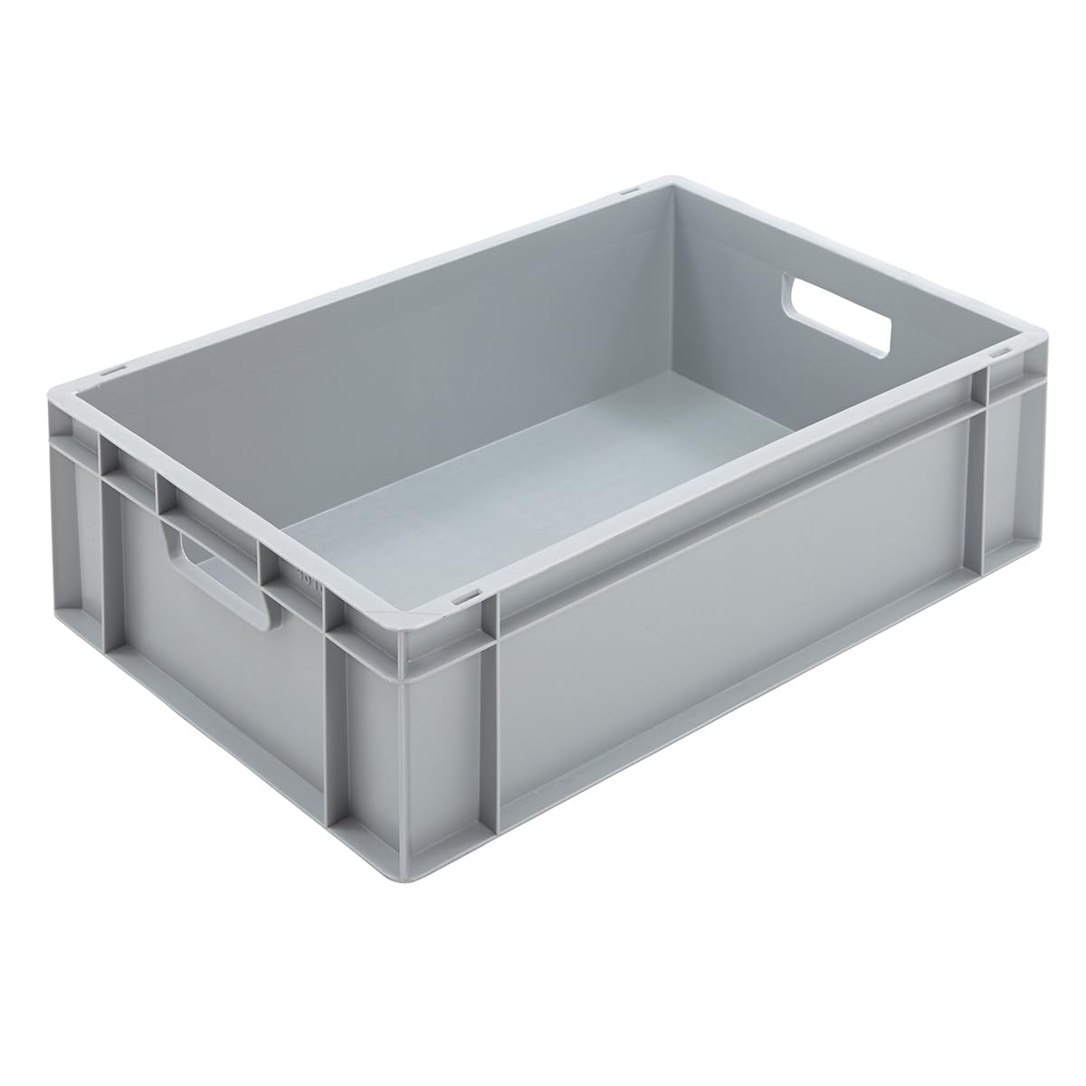 Bigdug Grey Euro Stacking Boxes - Heavy Duty Euro Containers Storage Box - Stackable Warehouse Crates (X8 175H X 400W X 600D Mm)