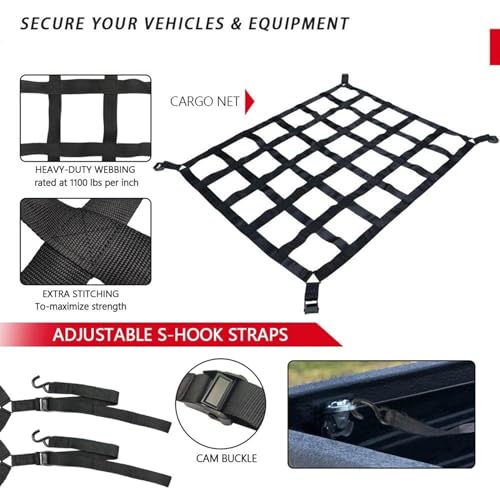 Filet de lit extensible de camion pour stopper la chute des objets en route
