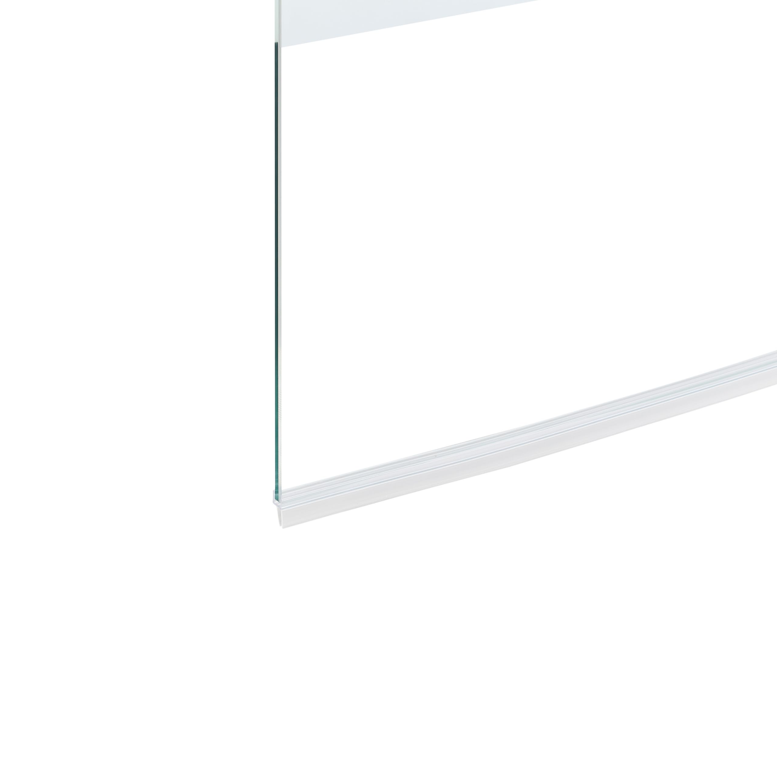 Mampara de baño minimalista con puerta de vidrio templado dorado 140 x 120 cm Tuapi