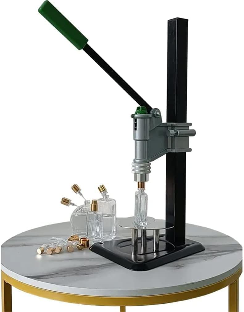 COYEUXManual Perfume Capper, 13-15mm Spray Bottle Capping Machine, Height Adjustable and Extended Handle, for Perfume/Essential Oil