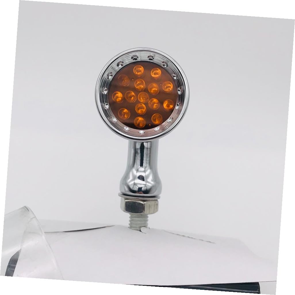 SOLUSTRE Frecce 12v Moto Retrò Rosse in Lega di Zinco e ABS