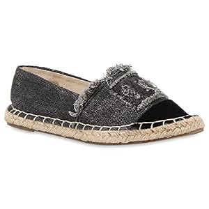 stiefelparadies Stiefelparadies Kinder Schuhe 118128 Slipper Schwarz Fransen 28 Flandell