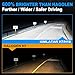 KIMLATAR H7 LED Bulbs,Super Bright Upgraded 600% 40000LM Brightness 1:1 Halogen Mini Size H7/H18 Bulbs Fog Lights Easy Install,80000Hrs Long Lifespans Pack of 2
