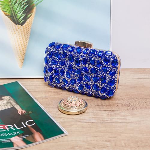 Image of Gemstone Clutch Purse, Rhinestone Purse | Evening Clutch for Women Wedding Party, Crystal Evening Bag for Women Evening