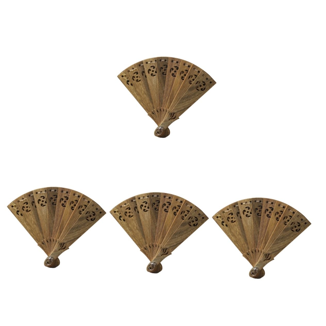 4 Pz ventaglio pieghevole mano a ventaglio peluche io gigante portachiavi del ventilatore luce lux car hook Accessori portachiavi Pendente Legno di sandalo verde