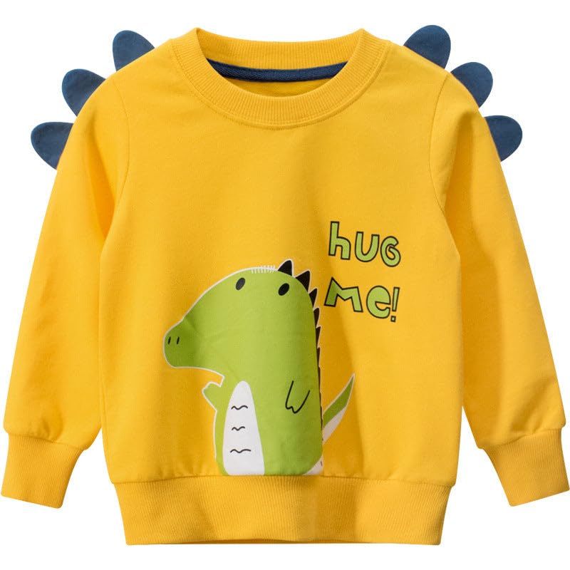 Kids Dinosaur Sweatshirt Cute Hooded Tee