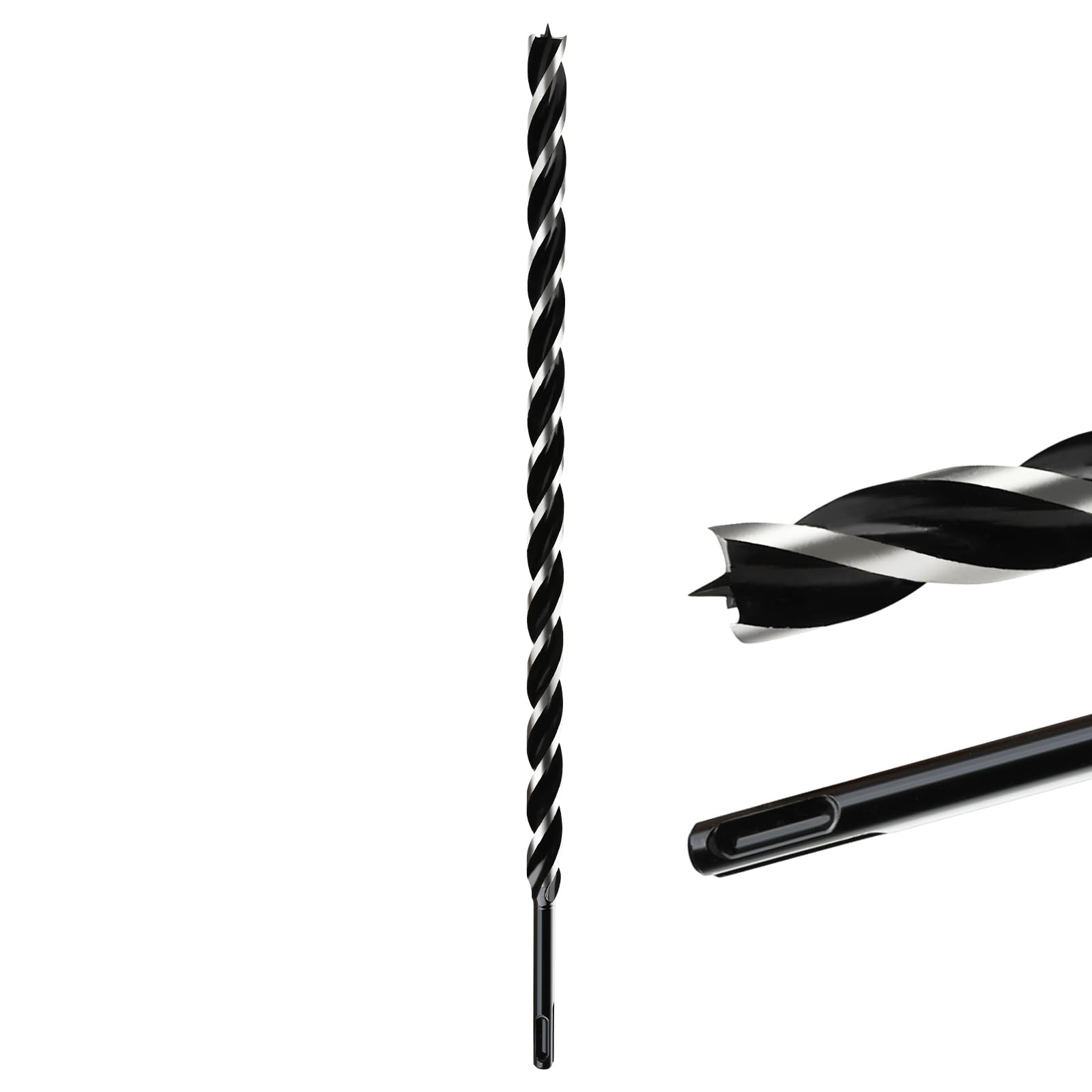 MOXPIFY Extra Long 16mm x 460mm Auger Drill Bit SDS Plus, SDS Wood Auger Drill Bits for Woodworking