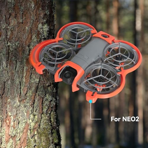 OURHZTB 3 in 1 Anti-Collision Protection Guard Set for DJI Neo 2 Accessories, Propeller Guard Protector + Landing Gear + Gimbal Bumper Guard for DJI Neo 2 Drone Accessories (Gray)