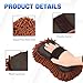 Ongfuwu 2PCS Microfiber Car Wash Sponge, Double Sided Chenille Microfiber Car Wash Mitt, Scratch Free & Lint Free, Absorbent Automotive Washing Sponges, Auto Cleaning Supplies (Brown)