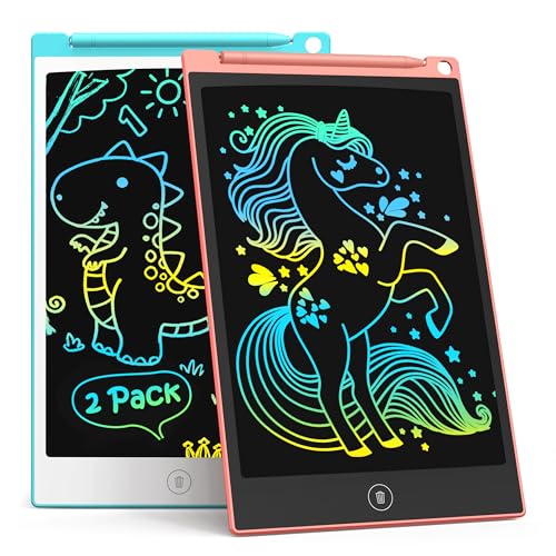 TECJOE LCD Writing Tablet, 8.5 Inch Colorful Drawing Board, Kids Travel Games Activity Learning...