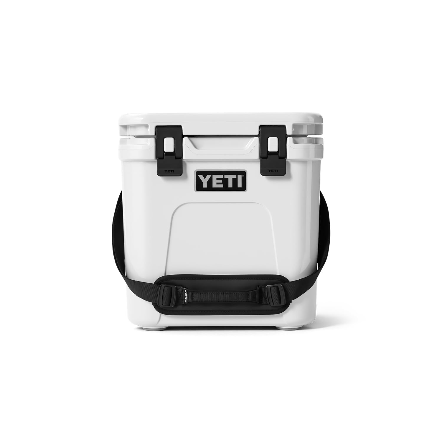 YETI Roadie 24 2.0 Hard Cooler with DoubleDuty Shoulder Strap and Drain Plug, White