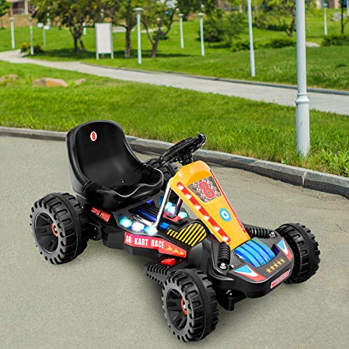 Read About Alekâ¦Shop Enjoy Happy Fun Ride Go Kart Kids Riding Sport Racing Car Comfortable Seat Sa...