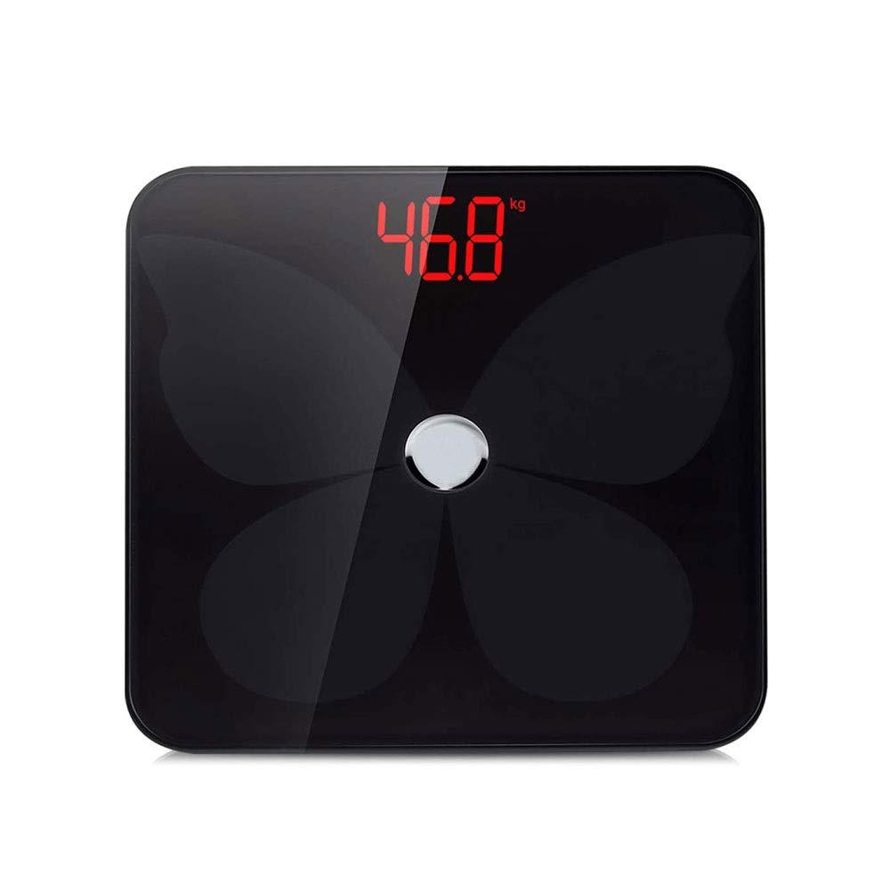Bluetooth Body Fat Bilancia, Smart Wireless BMI Bagno Bilancia Peso Body Composizione Body Body Monitor Analizzatore di Salute con App Smartphone per Il Peso corporeo, Grasso, Acqua, BMI, BMR,