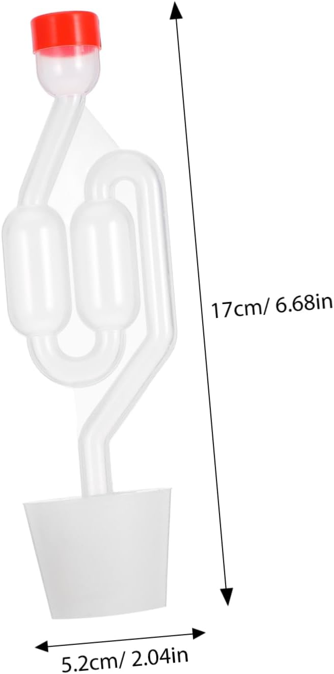 Fermentation Airlock 3 Sets S Shape Silicone PP One Way Sealing