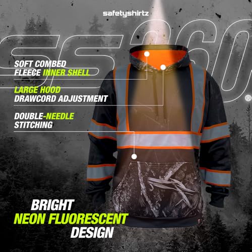 Image of SafetyShirtz SS360 ANSI Class 3 Type R Graphic Hoodie