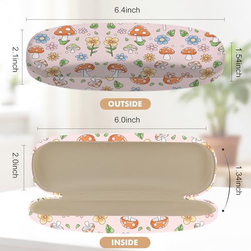 Image of Glasses Case Hard Shell,Portable Protective Eyeglasses Case, Eyeglass Holder Box with Cleaning Cloth, for men women
