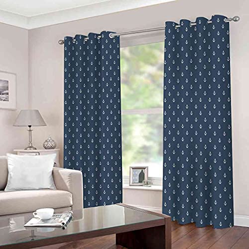Rideau pour la chambre d'enfants occultant bleu idéal pour le salon - 3
