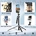 Auto Face Tracking Tripod 360 Rotation with Stand,Android and iPhone Tripod Holder with Remote and Gesture Control, No App,Built-in Tracking Camera Selfie Stick for Vlog Video Recording Tiktok