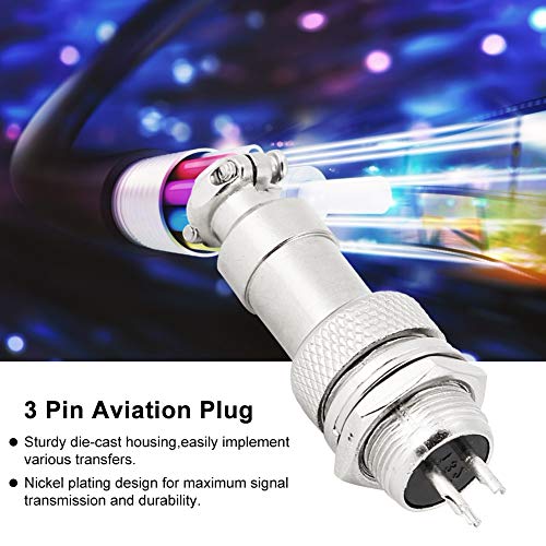 Conector aviación 3 pines 10 piezas miniatura 2