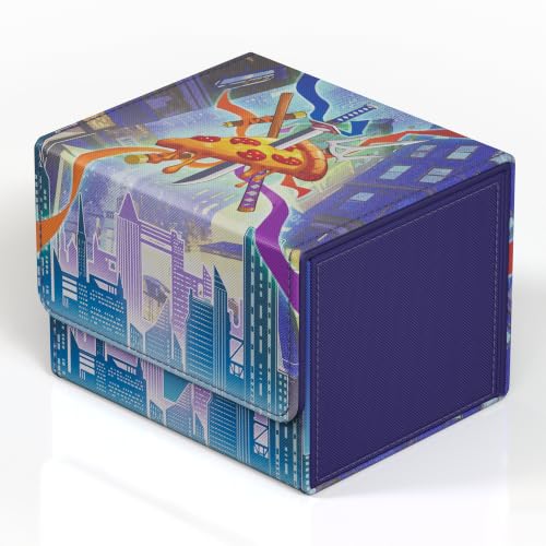 Image of Kabinka MTG Deck Box, Premium Printed Card Deck Box Holds 120+ Single Sleeved Cards, Leather TCG Deck Box with Magnetic Closure, Card Storage Box for MTG, TCG, CCG Cards