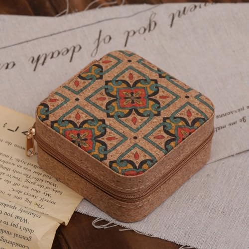 Image of Travel Friendly Jewelry Case Necklaces Storage Box Elegant Travel Jewelry Case Portable Necklace Holder For Jewelry Accessory Case Portable, Small, Jewelry Box (89 NEW JEW BOX)