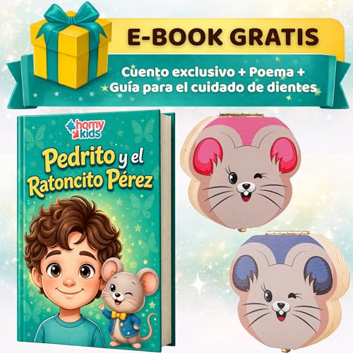 Miniatura 6 de Homykids Caja Dientes De Leche Niño Y Niña - Cajitas De Madera Para Guardar Dientes - Regalos Originales Ratoncito Perez Para Almacenamiento Dientes Azul