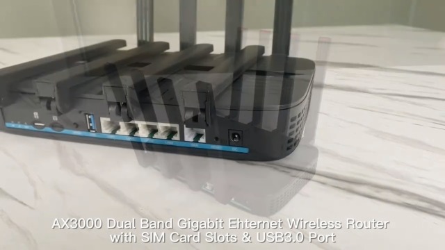 Amazon.com: AX3000 Wiflyer Cat9 4G LTE Router with Dual SIM Card