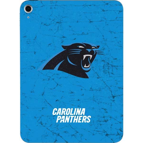 Skinit Decal Tablet Skin Compatible with iPad 11th Gen (2025) - Officially Licensed NFL Carolina Panthers Distressed Alternate Design