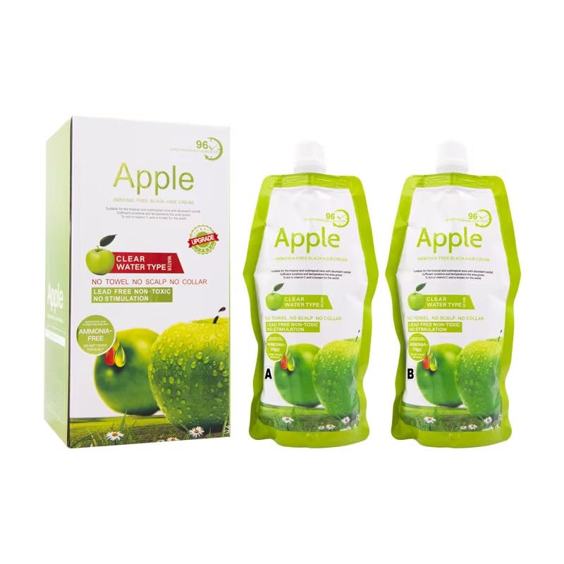 Hadi Traders Apple Ammonia-Free Hair Dye Cream | No Scalp Contact, Non-Toxic & Lead-Free | 96 hrs leave fragrance & Natural Hair Color for Men & Women | Easy-to-Use Hair Coloring Cream 1 kg (Pack 1)-image-38