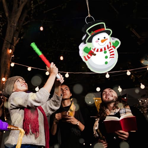 Abilat J-PNT-XR-1-YZ Snowman For Pinata Party Winter Decor Of Pinata Christmas Party With Blindfold And Bat Xmas Holiday Decoration Forzen Party Game Decoration thumb #4