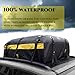 Rooftop Cargo Carrier Vehicle Soft-Shell Carriers, Heavy Duty Car Roof Bag Waterproof Without Rack, Car Topper Luggage Carrier-with 6 Hooks&Mat(19.4 Cuft)