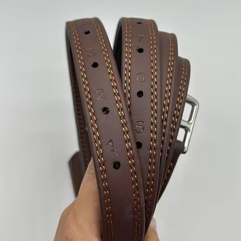 Dianzan Staffili in Cuoio per Selle Inglesi, Confezione 2 Cinghie per Staffe Inglesi con Fibbia in Acciaio Inossidabile, Nucleo Robusto per Equitazione, Attrezzatura per Equitazione