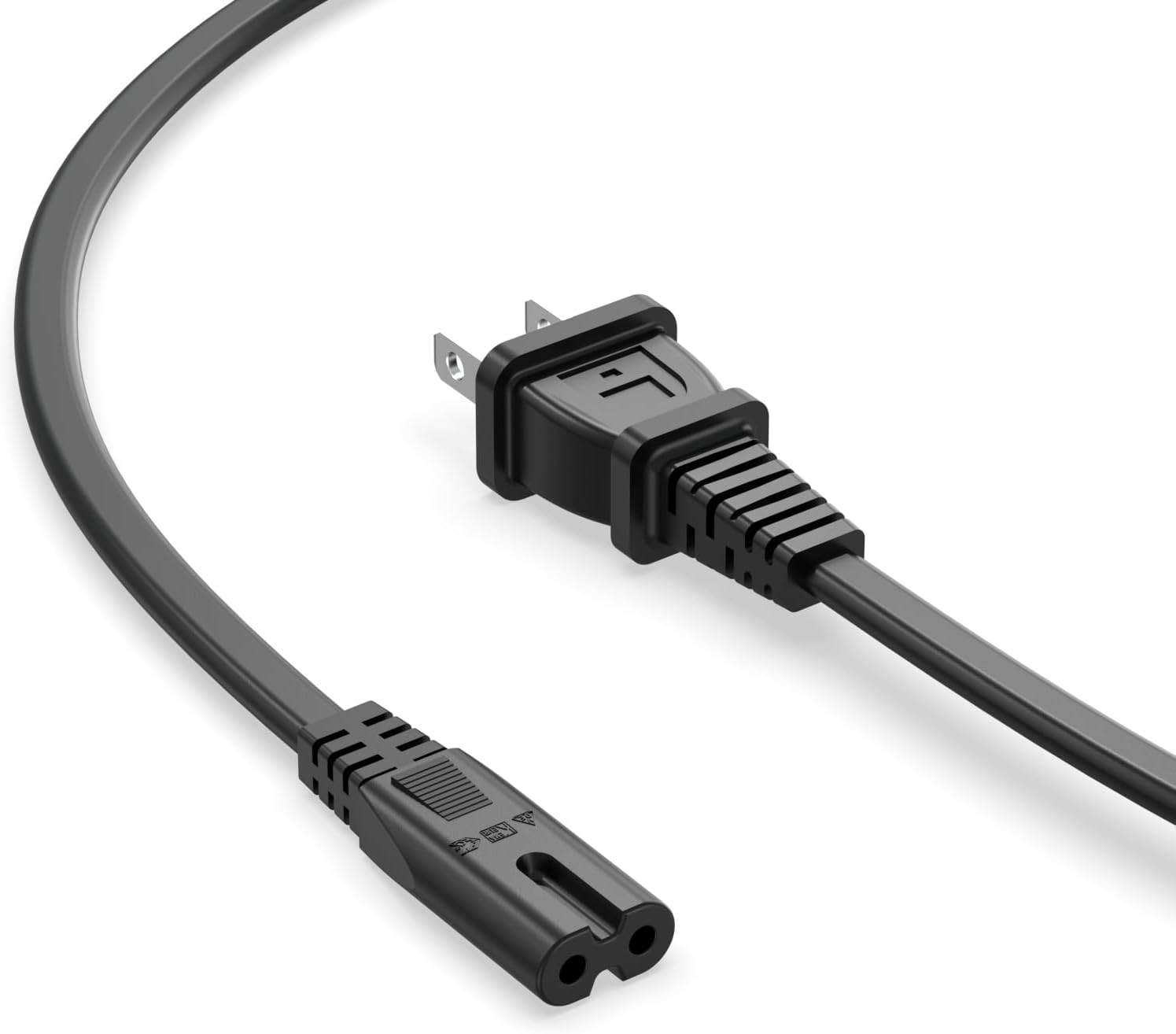 2 Prong AC Power Cord Compatible with JBL PartyBox 310 110 Speaker, Onn Party Speaker