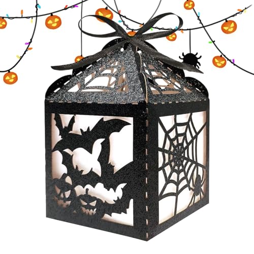 Ranley - Caja de caramelos de Halloween - Contenedores aterradores murciélagos | Caja de Chocolates Halloween Decoraciones de Fiesta,para Snacks Chocolates Mesa Cocina Oficina Chimenea Bar Entrada