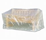 Fachhandel Plus Schutzhülle Abdeckung für Bank 3er Gartenbank 160cm transparent