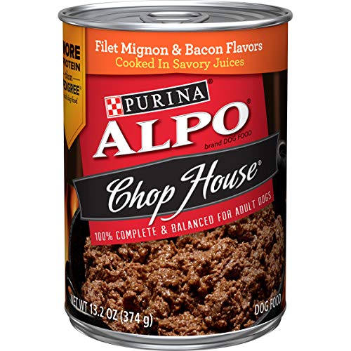 Purina ALPO Wet Dog Food, Chop House Filet Mignon & Bacon Flavor