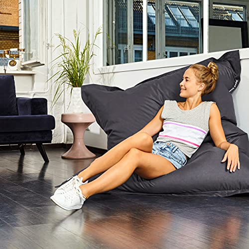 Green Bean© Sitzsack XXL 140x180cm 380 Liter Kinder & Erwachsene Bean Bag EPS Perlen Füllung Riesensitzsack Groß Draußen… – Bild 5