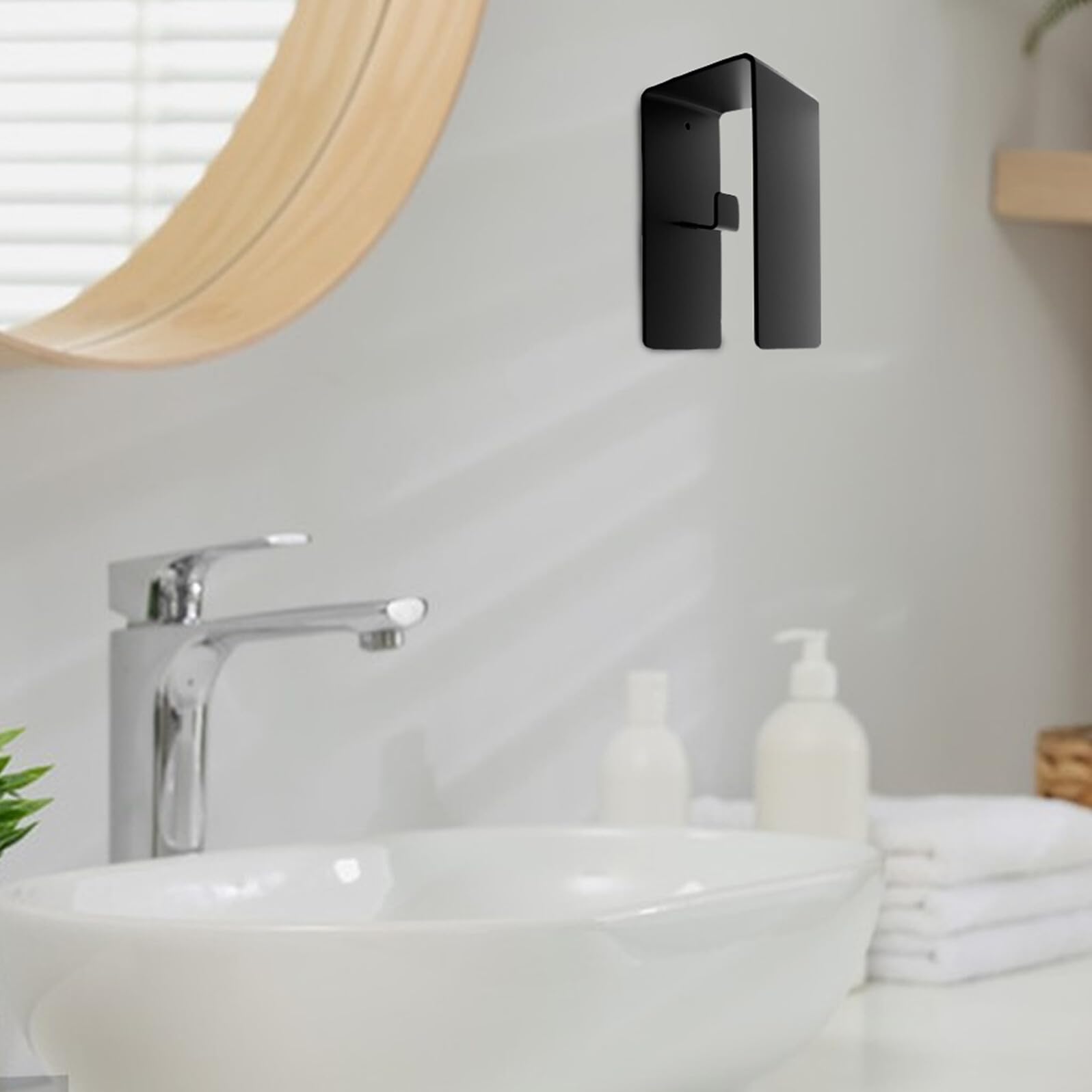 Ipetboom Lot de 4 Porte-Serviettes Muraux Adhésifs en Acier Inoxydable 304 Support Mural sans Perçage pour Salle de Bain la Cuisine Barres Porte-Serviettes Solide et Résistantes à