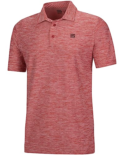 Image of Three Sixty Six Golf Shirts for Men - Dry Fit Short-Sleeve Polo, Athletic Casual Collared T-Shirt