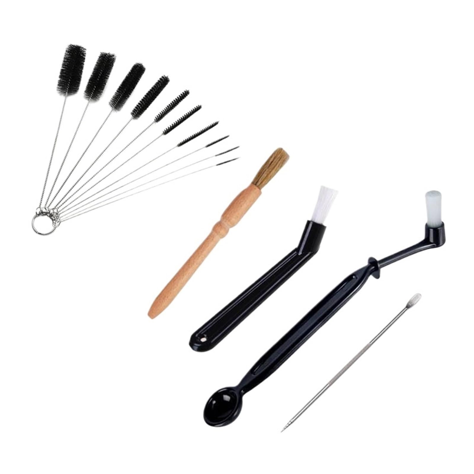 Le kit de brosses Comprend Un Nettoyage Machine à café en Bois et du Nylon(Set D)