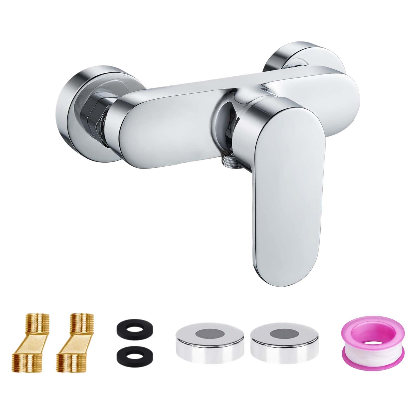 1 gruppo rubinetto miscelatore per vasca da bagno, Rubinetto per docce da bagno, Rubinetto per bagno e doccia, Miscelatore monocomando per doccia rubinetto per vasca, Monocomando per doccia a parete