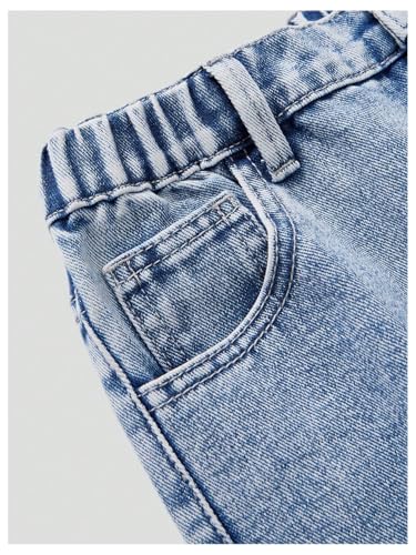 Verdusa Boy's Ripped Distressed Jeans Straight Leg Casual Denim Pants with Pockets4