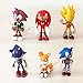 Produktbild FENGHE Sonic Figuren Spielzeug 6pcs / Set / 7cm Sonic Actionfigur Puppe Anime PVC Sonic Shadow Tails Charaktere Spielzeug Lieblingskinder Modell