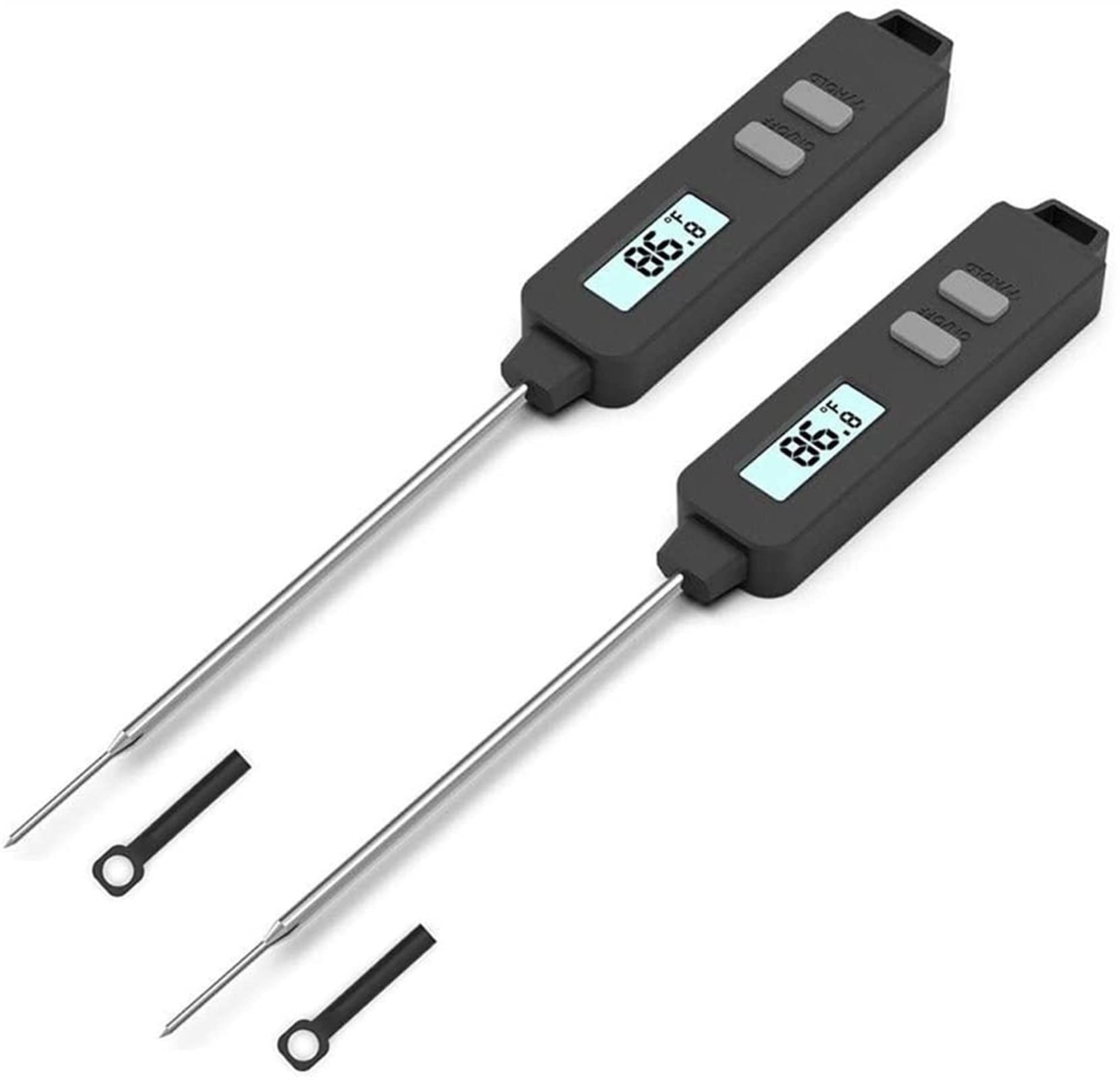 Thermomètre alimentaire de lecture instantanée XMING 2PCS avec sonde super longue